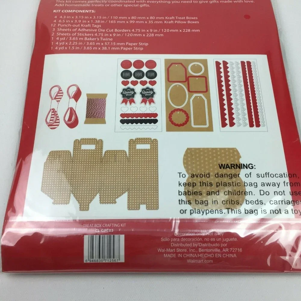 Treat Box Crafting Kit 28 Pieces Makes 8 Gift Boxes Baking Candy Making Holidays